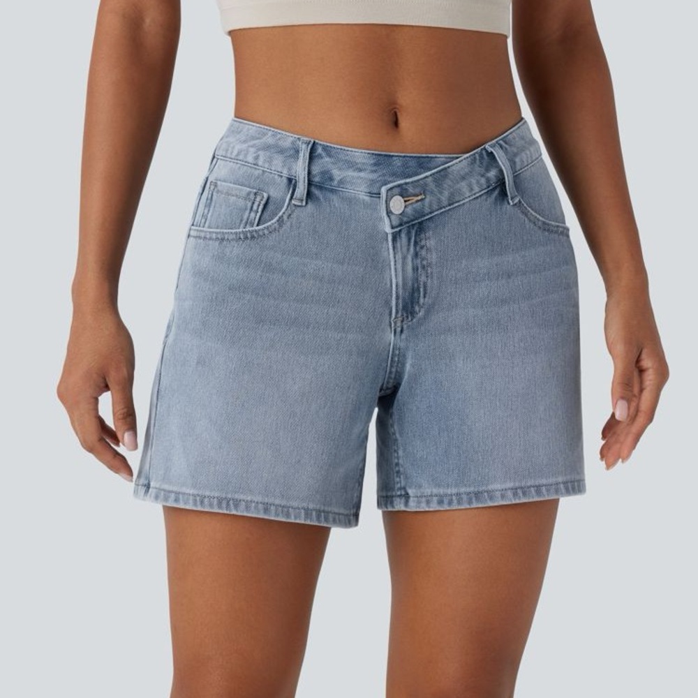 Crossover Waist Shorts